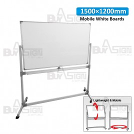 Mobile Magnetic Whiteboards 1200x1500mm